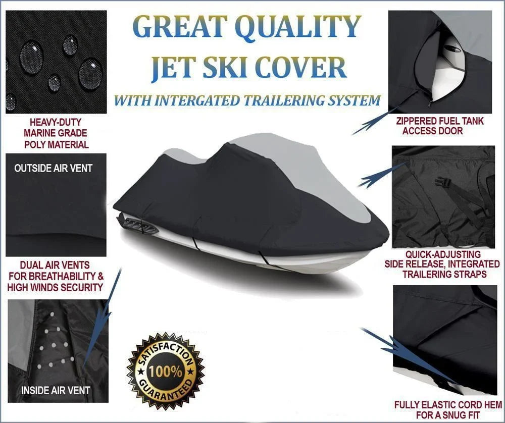 SUPER HEAVY-DUTY PWC 600D JET SKI protector matching for Sea Doo Sea-Doo Bombardier GTX Supercharged 2005