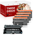 [4x Toner + 1x Drum]matching Toner&Drum Cartridge Replacement TN-850 DR-820 | Use with MFC-L5900DW HL-L6200DW HL-L6200DWT MFC-L5900DW MFC-L5800DW DCP-L5500DN Printers, black