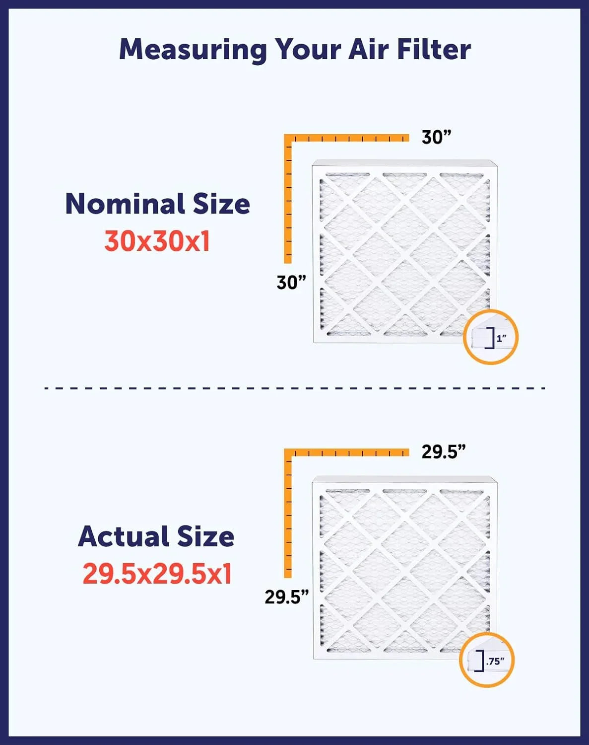 Filter King 28x66.5x1 Air Filter | 4-PACK | MERV 8 HVAC Pleated A/C Furnace Filters | MADE IN USA | Actual Size: 28 x 66.5 x .75"