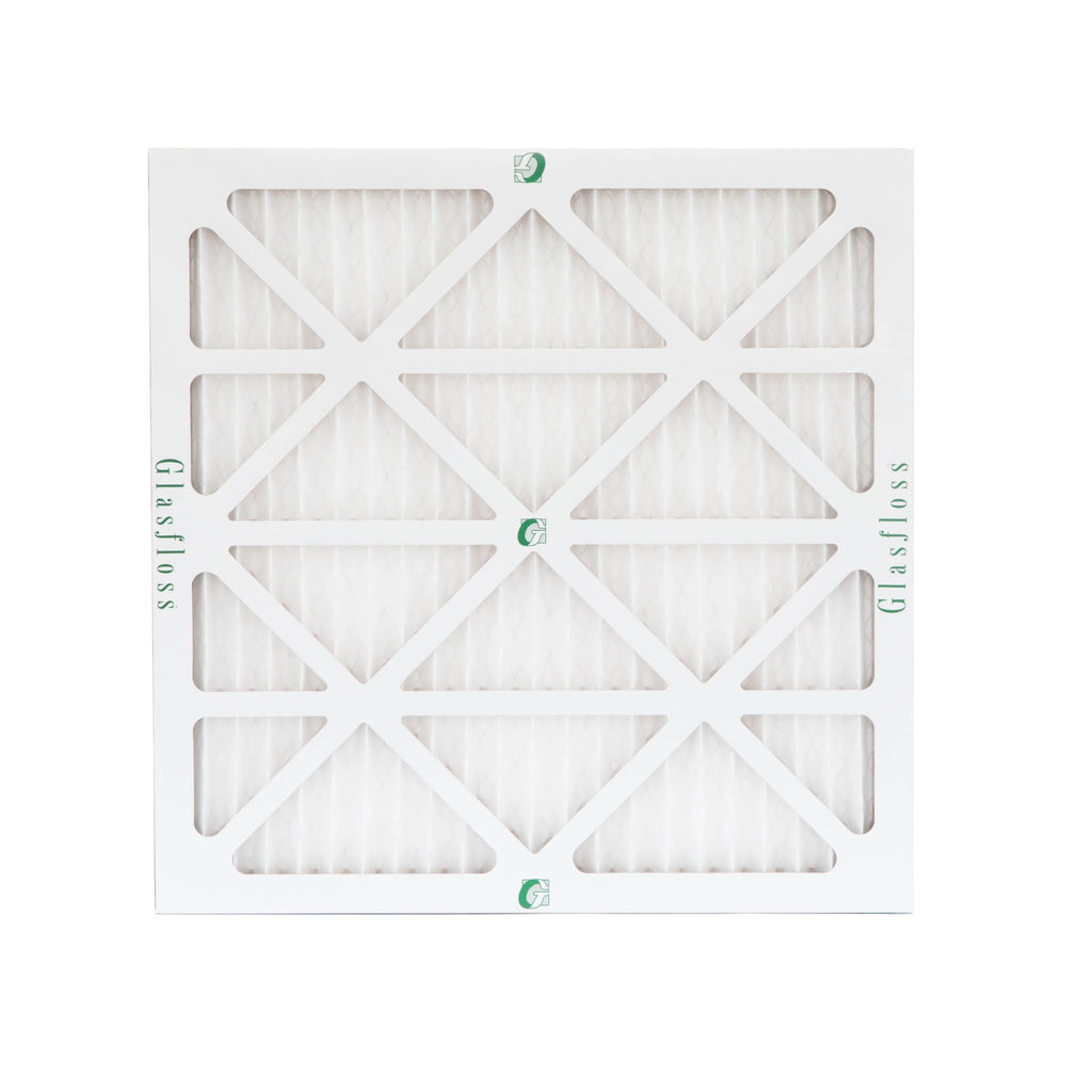 Actual Size: 21-1/2 x 21-1/2 x 7/8. 6 Pack of 22x22x1 MERV 10 Pleated Air Filters by Glasfloss