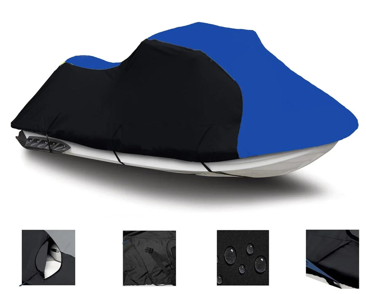 BLACK / BLUE HEAVY-DUTY shield matching for Sea Doo Sea-Doo Gti 2001 2002 2003 2004 2005 / GTS 2001 2002 2003 Jet Ski Watercraft protector