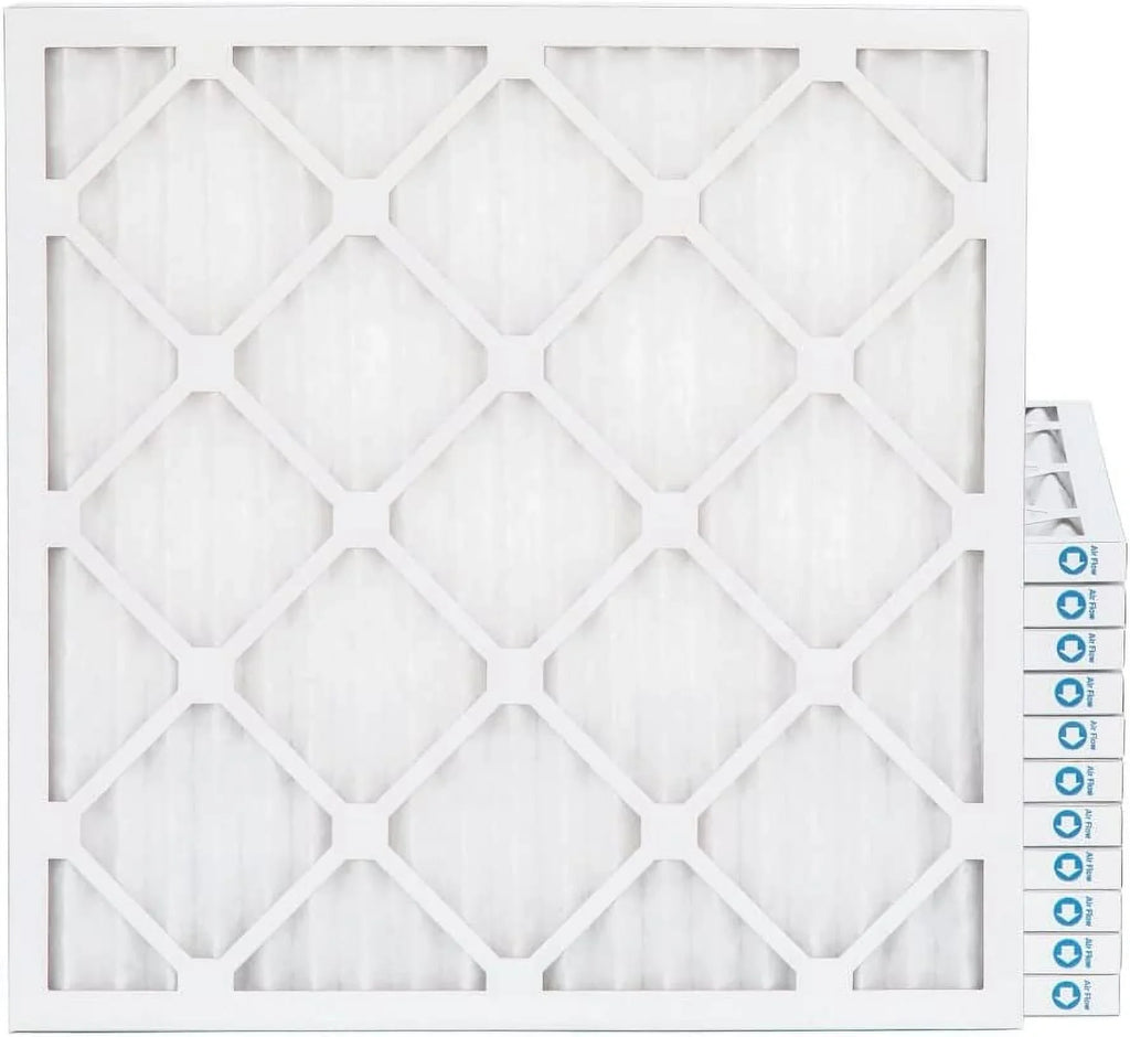 Ext Size: 19-1/2 X 21-3/4 X 3/4, White. Case Of 12. 20X22x1 MERV 8 Pleated HV Furne 1'' Air Filters By Pamlico
