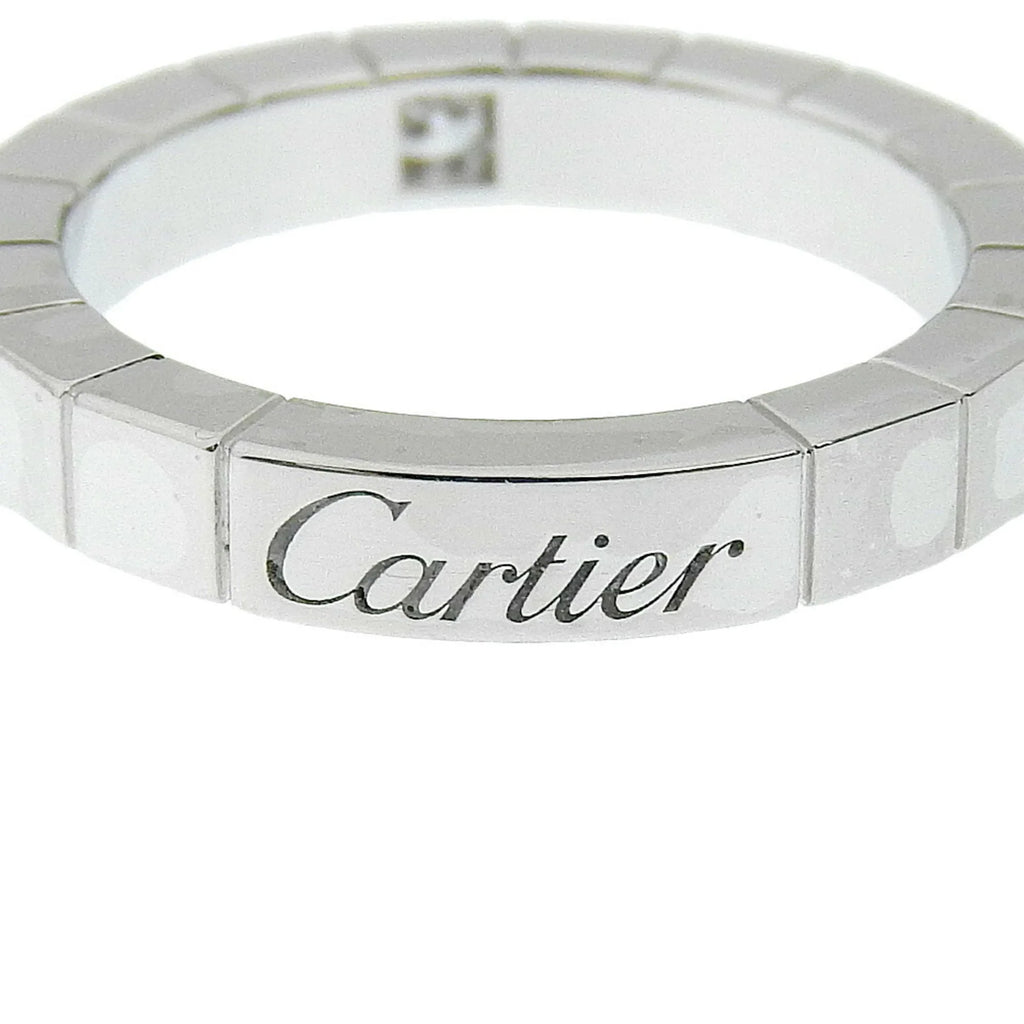 5.8g Women's I220823087 (Good). Pre-Owned Cartier CARTIER Lanieres Ring 1P Diamond K18 White Gold x Approx