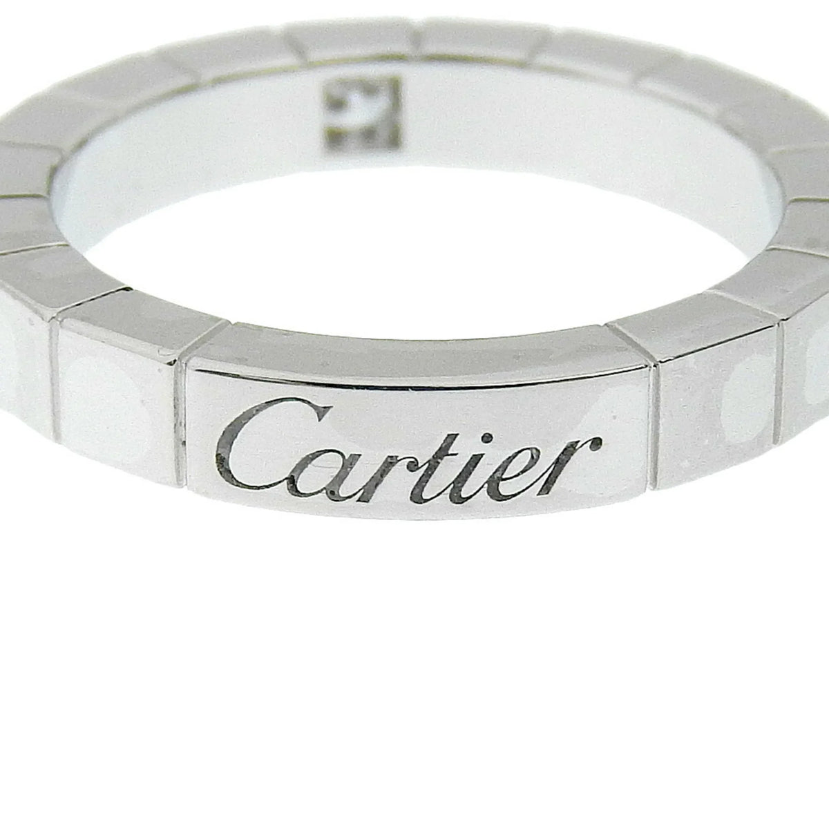 5.8g Women's I220823087 (Good). Pre-Owned Cartier CARTIER Lanieres Ring 1P Diamond K18 White Gold x Approx