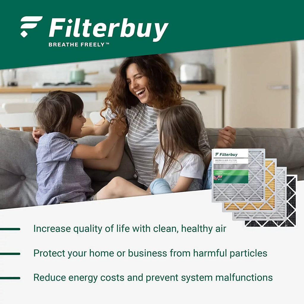 Filterbuy 20x30x1 MERV 11 Pleated HVAC AC Furnace Air Filters (1-Pack)
